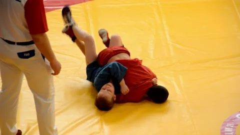 Competitions Sambo 스톡 동영상 131412344