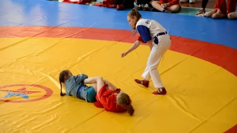 Competitions Sambo 库存影片 131412566