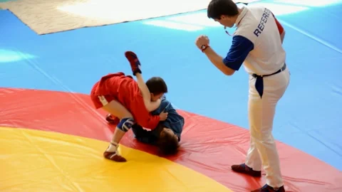 Competitions Sambo Stock Footage 131479212