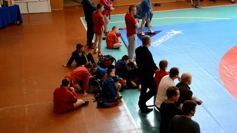 Competitions Sambo Vídeo Stock 131479941