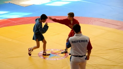Competitions Sambo Stock Footage 131481518