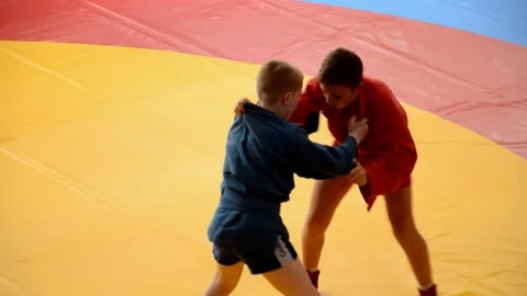 Competitions Sambo 스톡 동영상 131484580