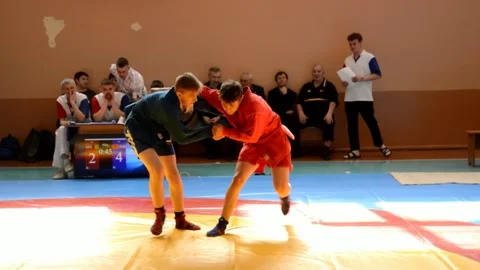 Competitions Sambo 스톡 동영상 131489223
