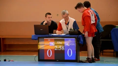 Competitions Sambo Stock Footage 131566305