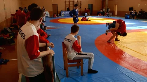 Competitions Sambo Stock Footage 131566444