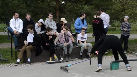 Competitions skateboarding Stock Footage 314464840