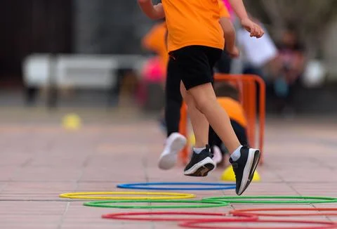 Competitive active game Stock Photos