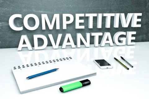 Competitive Advantage text concept Stock Illustration