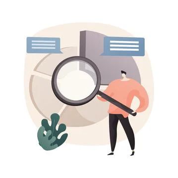 Competitive analysis abstract concept vector illustration. Stock Illustration