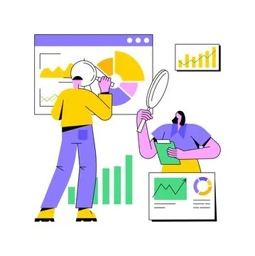 Competitive analysis abstract concept vector illustration. イラスト素材