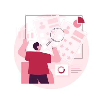 Competitive analysis abstract concept vector illustration. イラスト素材