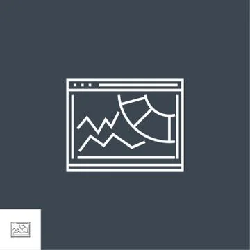 Competitive Analysis Line Icon Stock Illustration