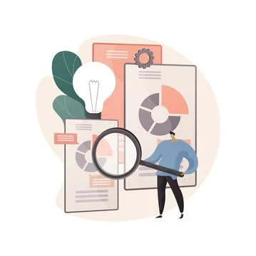 Competitive intelligence abstract concept vector illustration. 스톡 일러스트