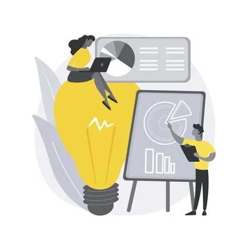 Competitive intelligence abstract concept vector illustration. Illustrazione stock