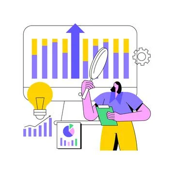 Competitive intelligence abstract concept vector illustration. Illustrazione stock