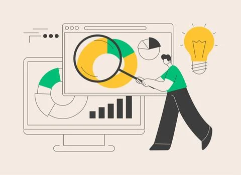 Competitive intelligence abstract concept vector illustration. イラスト素材