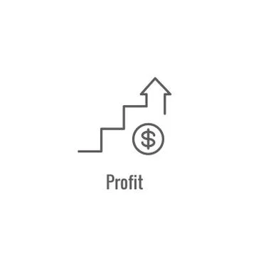 Competitive Pricing Icon Showing an aspect of  Pricing, Growth, Profitability Stock Illustration