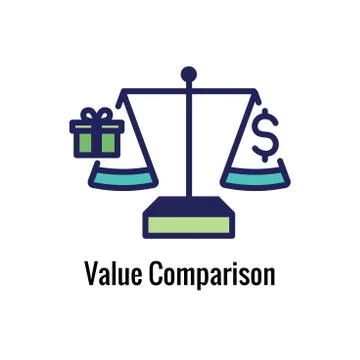 Competitive Pricing Icon Showing an aspect of  Pricing, Growth, Profitability Stock Illustration