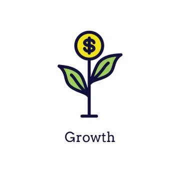 Competitive Pricing Icon Showing an aspect of  Pricing, Growth, Profitability Stock Illustration