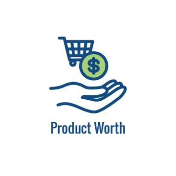 Competitive Pricing Icon Showing an aspect of  Pricing, Growth, Profitability Stock Illustration