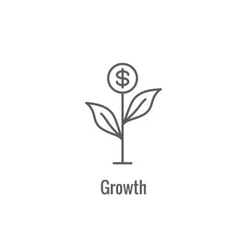 Competitive Pricing Icon Showing an aspect of  Pricing, Growth, Profitability Stock Illustration