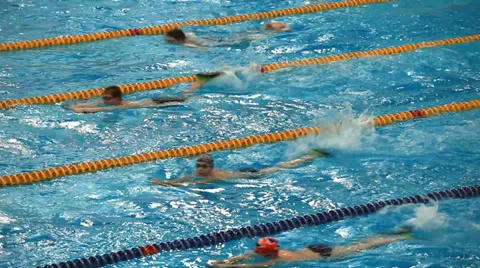 Competitive swimming Stock Footage 33706228