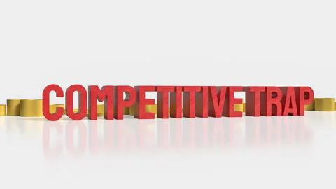 Competitive Trap Business Challenge 3d render. Stock Illustration