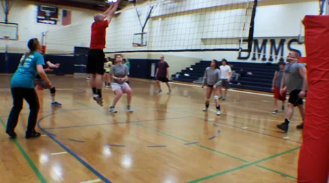 Competitive Volley in Slow Motion 스톡 동영상 36593017