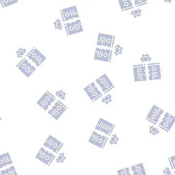 Competitive website glyph seamless pattern 스톡 일러스트