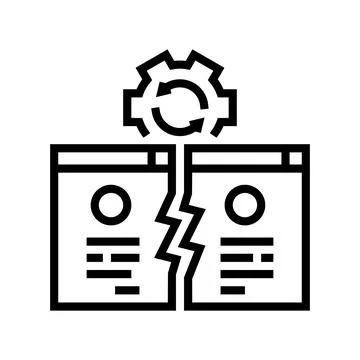 Competitive website line icon vector illustration イラスト素材