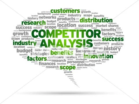 Competitor analysis Stock Illustration