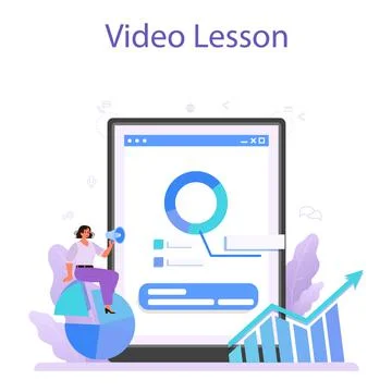Competitor analysis online service or platform. Market research Stock Illustration