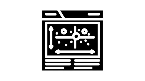Competitor analysis seo glyph icon animation Stock Footage 326741313