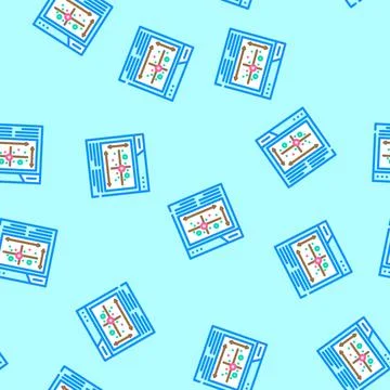 Competitor analysis seo vector seamless pattern Stock Illustration