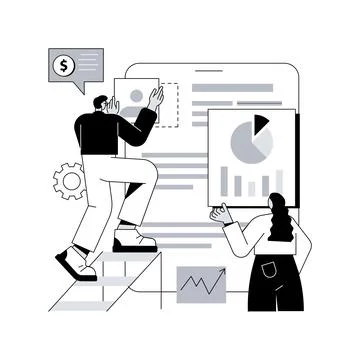 Competitor research abstract concept vector illustration. Stock Illustration