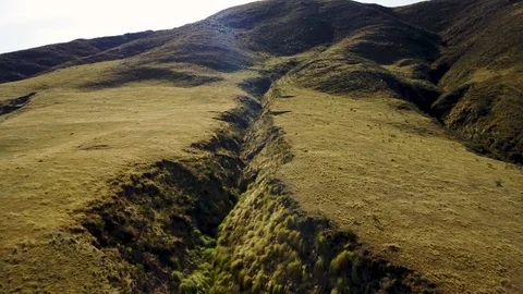 Compilation Aerial view of mountain desert and adobe house Stock Footage 89817078