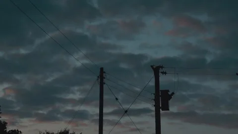 Compilation of beautiful rural cloud time lapse, clouds timelapse sky dusk dawn Stock Footage 248595168