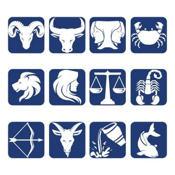 Compilation of horoscope 库存插图
