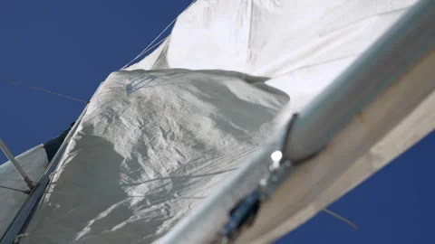 Compilation of sailing clips of 22 racing yacht on Mar Menor Spain WITH AUDIO Vídeo Stock 255896927