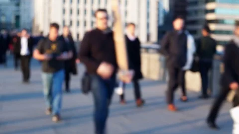 Compilation time-lapse of commuters at rush hour Video stock 78782517