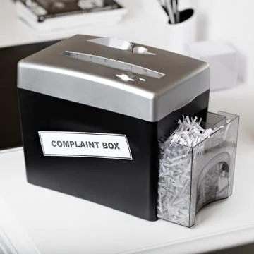 Complaint box shredder Stock Photos