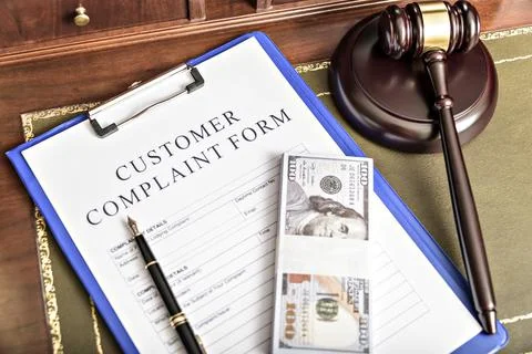 Complaint Form Customer Response Concept. focus on the main text. Stock Photos