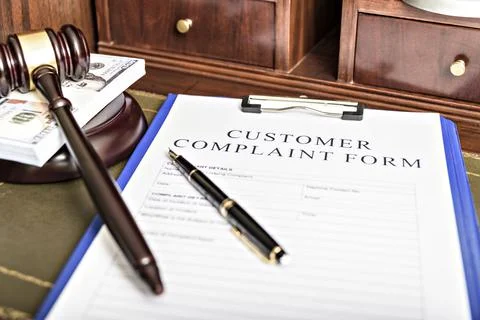 Complaint Form Customer Response Concept. focus on the main text. Stock Photos