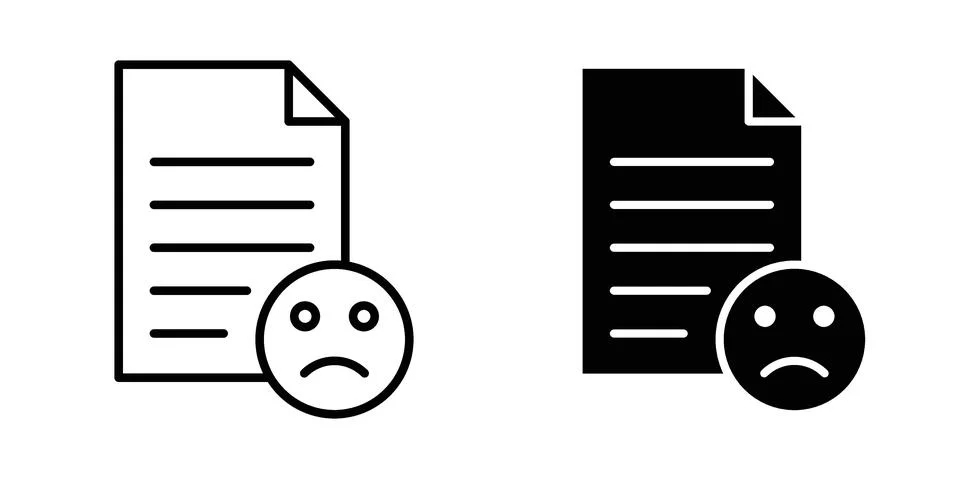Complaint icon for design projects and web UI Ilustração Stock
