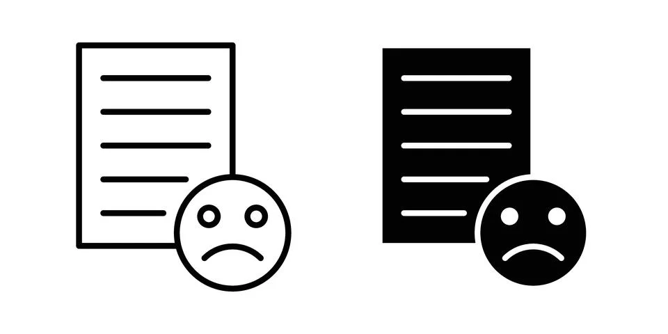 Complaint icon vector symbol graphics Stock Illustration