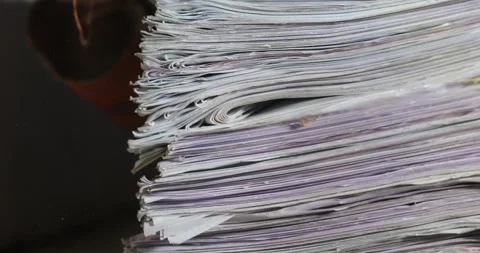 Complaint letters on a table Stockbeeldmateriaal 279797575