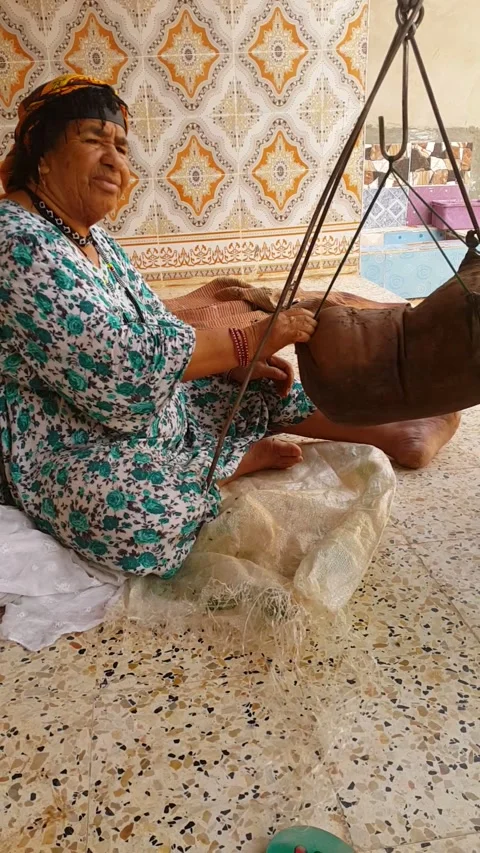 The complaint ... the process of churning milk 動画素材 139684435