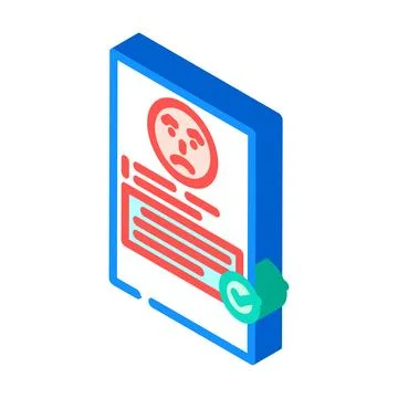 Complaint resolution business process isometric icon vector illustration Stock Illustration