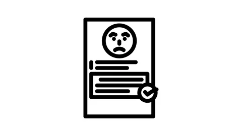 Complaint resolution business process line icon animation Stock Footage 326755910