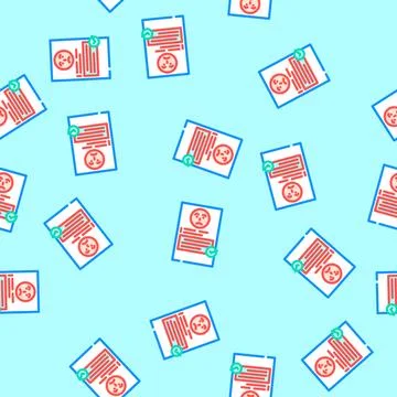 Complaint resolution business process vector seamless pattern Illustrazione stock